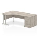 Impulse 1600mm Cantilever Left Crescent Desk Workstation - Image 11