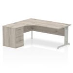 Impulse 1800mm Cable Managed Left Crescent Desk Workstation - Image 8