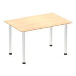 Impulse 1200mm Straight Table With Post Leg - Image 13
