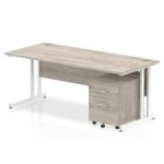 Impulse 1800mm Cantilever Straight Desk With Mobile Pedestal - Image 7