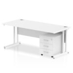 Impulse 1800mm Cantilever Straight Desk With Mobile Pedestal - Image 24