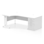 Impulse 1600mm Cable Managed Left Crescent Desk Workstation - Image 36