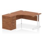 Impulse 1400mm Cantilever Left Crescent Desk Workstation - Image 26
