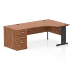 Impulse 1600mm Cable Managed Right Crescent Desk Workstation - Image 28
