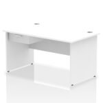 Impulse Panel End Straight Desk Frame With Single One Drawer Fixed Pedestal - Image 13
