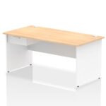 Impulse Panel End Straight Desk Frame With Single One Drawer Fixed Pedestal - Image 44