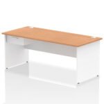 Impulse Panel End Straight Desk Frame With Single One Drawer Fixed Pedestal - Image 51
