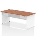 Impulse Panel End Straight Desk Frame With Two One Drawer Fixed Pedestals - Image 26