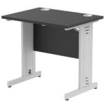 Impulse 800mm Slimline Desk Cable Managed Leg - Image 13