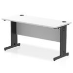 Impulse 1400mm Slimline Desk Cable Managed Leg - Image 21