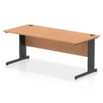 Impulse 1800mm Straight Desk Cable Managed Leg - Image 103