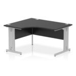 Impulse 1400mm Left Crescent Desk Cable Managed Leg - Image 20