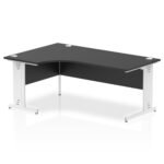 Impulse 1800mm Left Crescent Desk Cable Managed Leg - Image 21