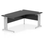 Impulse 1800mm Right Crescent Desk Cable Managed Leg - Image 20