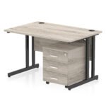 Impulse 1200mm Cantilever Straight Desk With Mobile Pedestal - Image 34