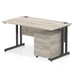 Impulse 1400mm Cantilever Straight Desk With Mobile Pedestal - Image 27