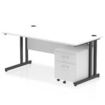 Impulse 1600mm Cantilever Straight Desk With Mobile Pedestal - Image 30