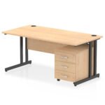 Impulse 1600mm Cantilever Straight Desk With Mobile Pedestal - Image 35
