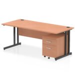 Impulse 1800mm Cantilever Straight Desk With Mobile Pedestal - Image 25