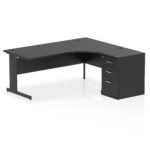 Impulse 1800mm Cable Managed Right Crescent Desk Workstation - Image 37