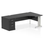Impulse 1800mm Cable Managed Right Crescent Desk Workstation - Image 41