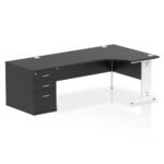 Impulse 1800mm Cable Managed Right Crescent Desk Workstation - Image 42