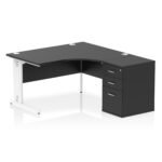 Impulse 1400mm Cable Managed Right Crescent Desk Workstation - Image 40