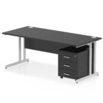 Impulse 1800mm Cantilever Straight Desk With Mobile Pedestal - Image 40