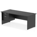 Impulse 1800mm Panel End Straigh Desk With Single Fixed Pedestal - Image 31