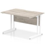 Impulse Scalloped Edge 1200mm Straight Desk Cantilever Leg - Image 7
