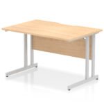 Impulse Scalloped Edge 1200mm Straight Desk Cantilever Leg - Image 9