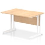 Impulse Scalloped Edge 1200mm Straight Desk Cantilever Leg - Image 10