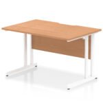 Impulse Scalloped Edge 1200mm Straight Desk Cantilever Leg - Image 13