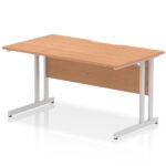 Impulse Scalloped Edge 1400mm Straight Desk Cantilever Leg - Image 12