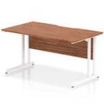 Impulse Scalloped Edge 1400mm Straight Desk Cantilever Leg - Image 16