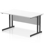Impulse Scalloped Edge 1400mm Straight Desk Cantilever Leg - Image 17