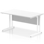 Impulse Scalloped Edge 1400mm Straight Desk Cantilever Leg - Image 19