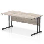 Impulse Scalloped Edge 1600mm Straight Desk Cantilever Leg - Image 5