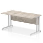 Impulse Scalloped Edge 1600mm Straight Desk Cantilever Leg - Image 6