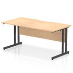 Impulse Scalloped Edge 1600mm Straight Desk Cantilever Leg - Image 8