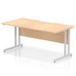 Impulse Scalloped Edge 1600mm Straight Desk Cantilever Leg - Image 9