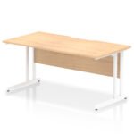 Impulse Scalloped Edge 1600mm Straight Desk Cantilever Leg - Image 10