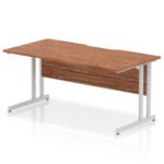 Impulse Scalloped Edge 1600mm Straight Desk Cantilever Leg - Image 15