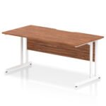 Impulse Scalloped Edge 1600mm Straight Desk Cantilever Leg - Image 16