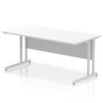 Impulse Scalloped Edge 1600mm Straight Desk Cantilever Leg - Image 18