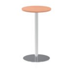 Italia Round Poseur Table Silver Leg - Image 7