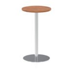 Italia Round Poseur Table Silver Leg - Image 8