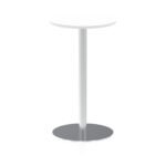 Italia Round Poseur Table Silver Leg - Image 9