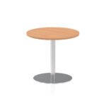 Italia Round Poseur Table Silver Leg - Image 17