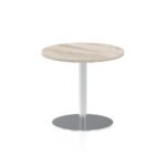 Italia Round Poseur Table Silver Leg - Image 61